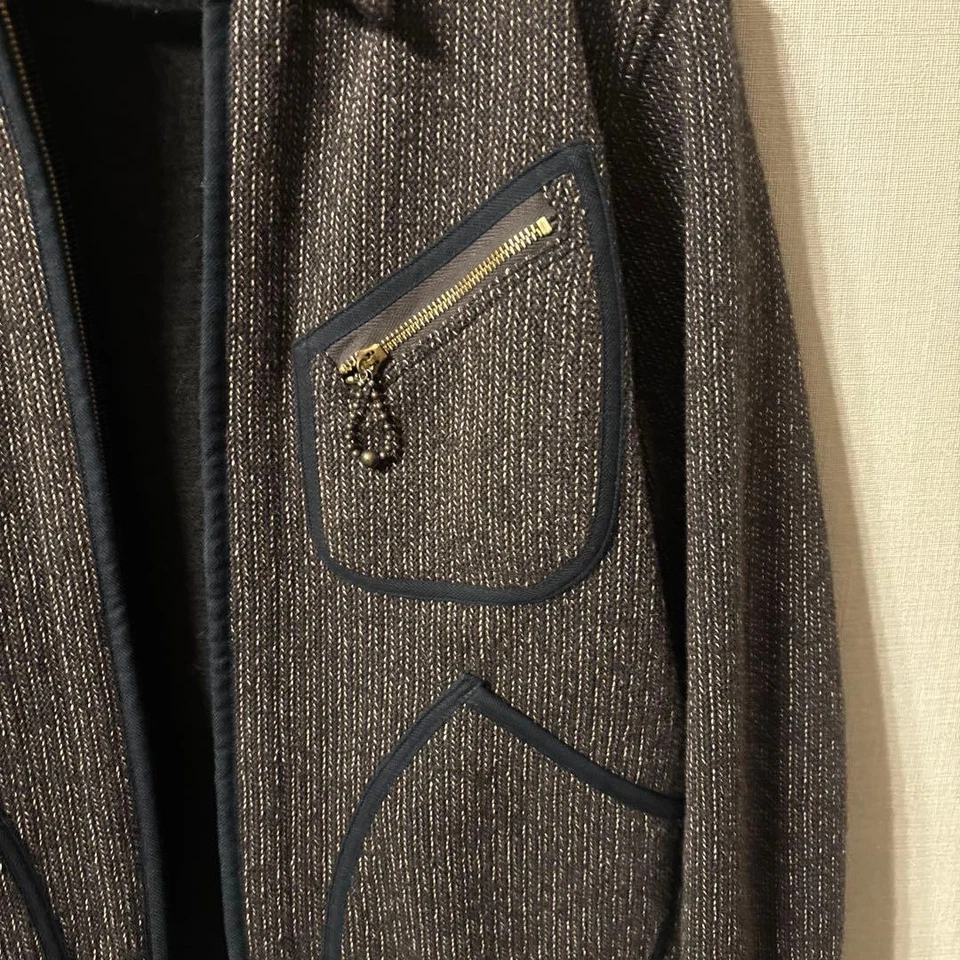 Chaqueta gris oscuro mezcla lana, hombre talla S Foto 3 de 4