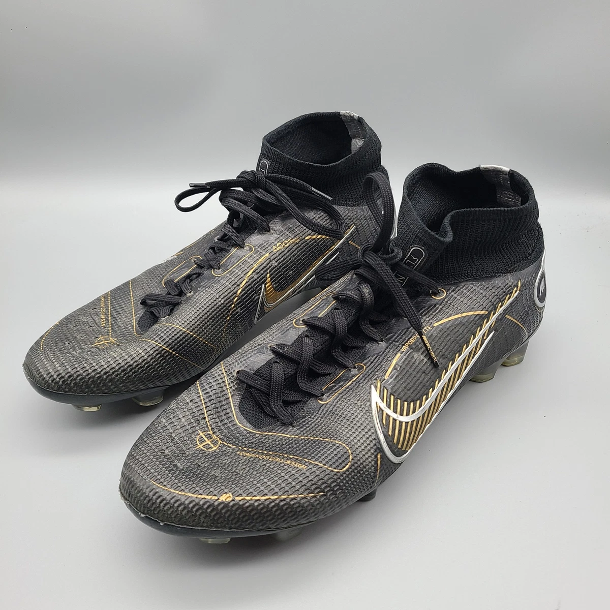 Nike Mercurial Superfly 8 Elite FG ‘Black/Gold’ Men’s Size 7.5 US DJ2839-007 Nike Mercurial Superfly 8 Elite FG Black Metallic Gold  main image 4
