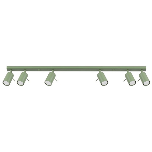 Deckenstrahler Stahl Schwenkbar GU10 6-Flammig L:118 Cm Deckenleuchte Wohnzimmer-image