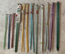 Lot Of 12 Pair Vintage Knitting Needles Boye Bates Aluminum Sizes 4-11