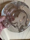VTG Bullicante Murano Hand Blown Bubble Clear Glass Dish Or Ashtray READ