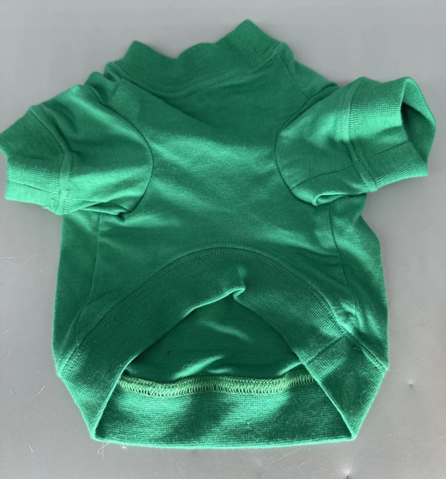 Unbranded multicolor tiny XXS Christmas dog outfit L. 9" W. 6" - Image 2 of 4