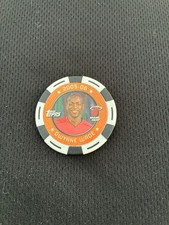 DWAYNE WADE  TOPPS 2005-06 MIAMI HEAT WHITE POKER CHIP  BASKETBALL !