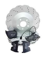 AUDI R8 RS4 RS5 2008ON FRONT WAVEY BRAKE DISC BRAKE PADS 365X34