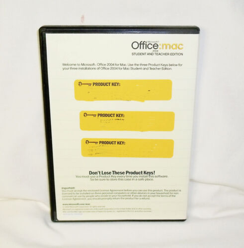 Microsoft Office: Mac 2004 Student Teacher Edition, with 3 Keys - Picture 2 of 3