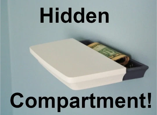 Secret Floating Shelf Safe Hidden Compartment Concealment