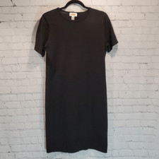 Talbots black knit short sleeve dress size S