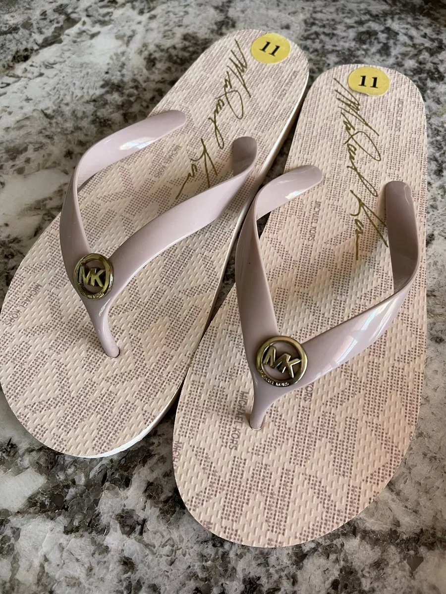 Michael kors flip 2024 flops on sale