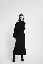 BLOGGER FAV ZARA KNIT DRESS WITH RUCHING SIZE M