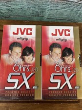 Lot Of 4 JVC SX VHS SEALED Tapes T-120 NOS
