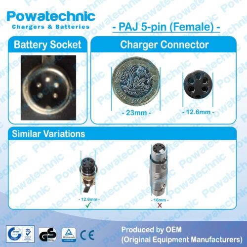 29.4V 5A fast Lithium Li Charger for 24V e-Bike Scooter Wheelchair Golf battery - Picture 7 of 13