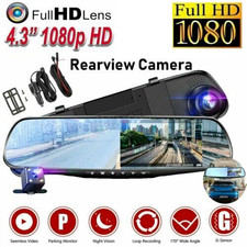 Dash Cam Car HD 1080P Front/Rear/Inside Dual ...