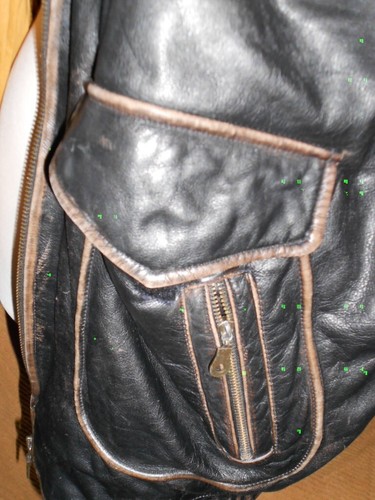 giubbotto in pelle aviatore " Vintage " taglia 50 /52 L ,usato - Foto 15 di 19