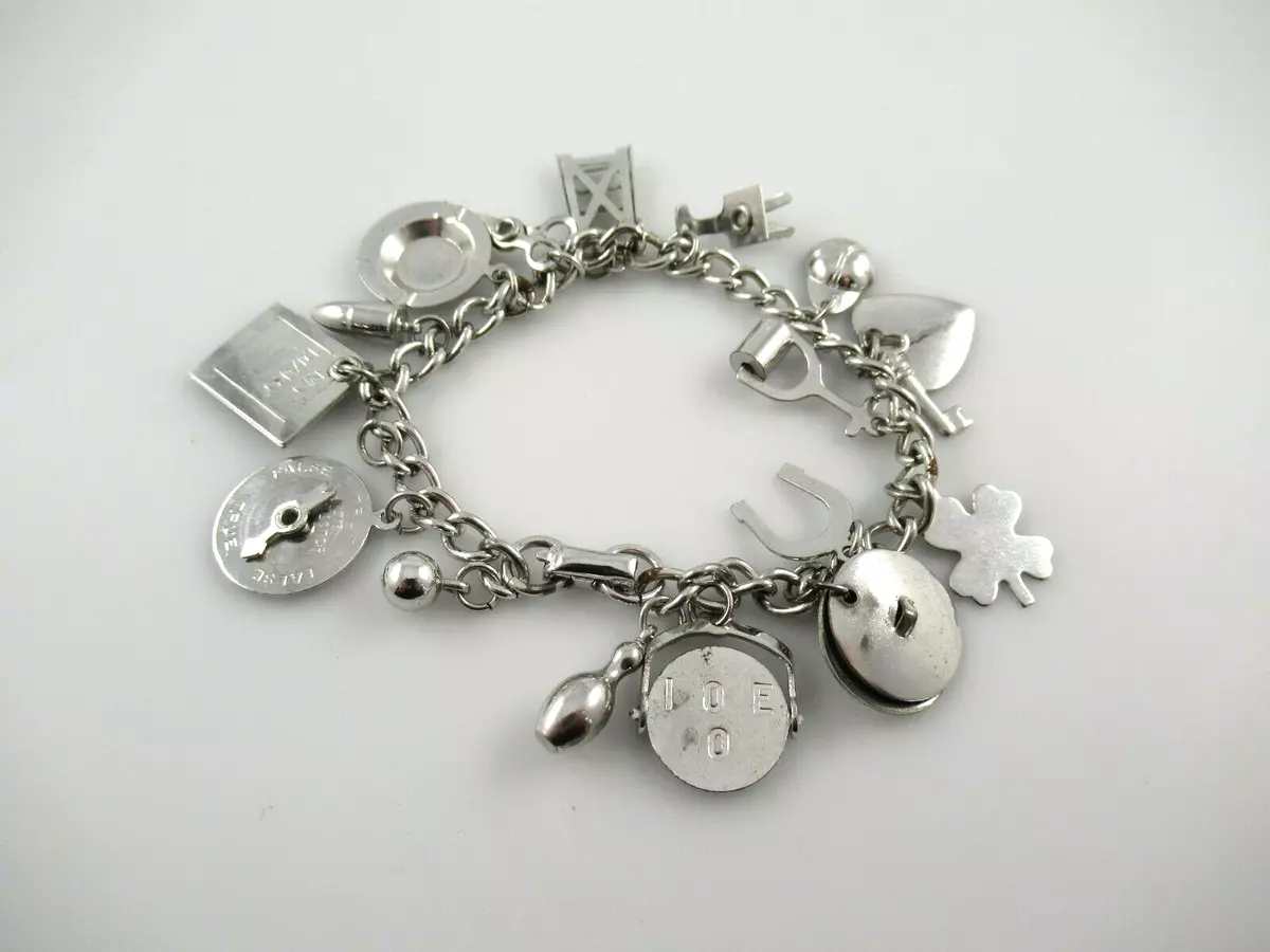 7 Inc Silver Charm Bracelet