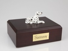 Dalmatian Pet Funeral Cremation Urn Available in 3 Different Colors  4 Sizes