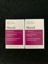 2 Murad Hydration Night Fix Enzyme Treatment 5 ml .17 oz each NEW