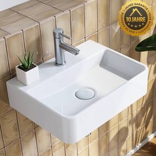 Klein Hänge Waschbecken Keramik Aufsatz Waschtisch Handwaschbecken für Gäste WC
