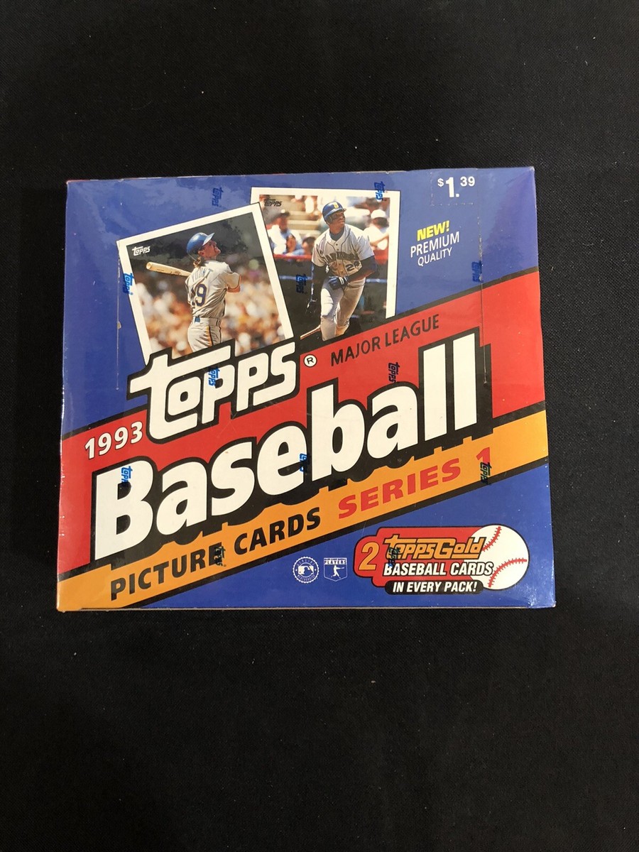 1993 Topps Baseball Series 1 Sealed Cello Box 24 Packs Derek Jeter