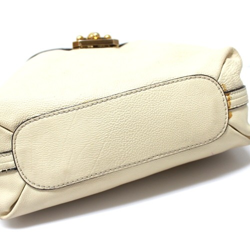 CHLOE Leather Elsie Hand Bag with Strap Light Beige - Picture 5 of 12