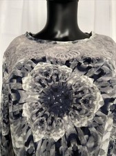 VERA WANG Laced Dress/Tunic,Belted🪐Pocketed🪨Unusual Mandala Pattern,Boho,SizeM