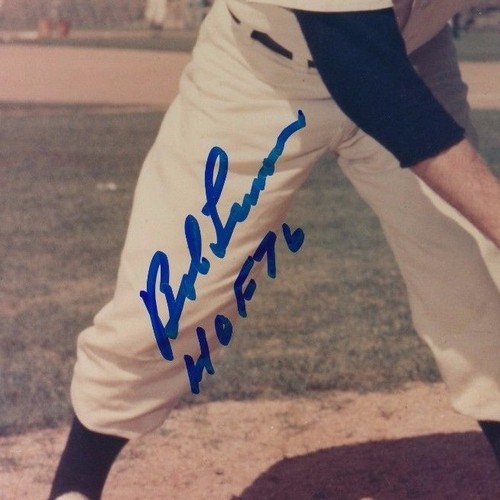 Bob Lemon Signed Cleveland Indians HOF 76 8x10 Glossy Photo PSA Authenticated - Picture 2 of 5