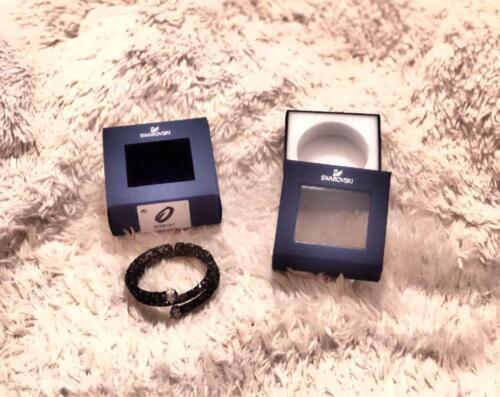 Swarovski Crystal "Crystaldust Bangle Double Dark Crystals S" 5298357 - Picture 2 of 5