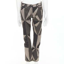 RICK OWENS DRKSHDW 2013 Vintage Island Geometric Detroit camo polygon pants 29"