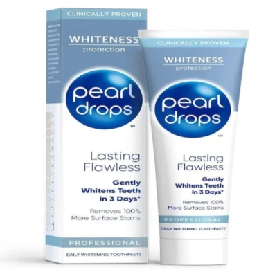BRANDED Pearl Drops Lasting Flawless Professional Daily Toothpaste Whiter Teeth In 3 Day
