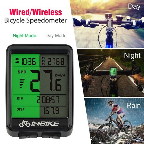 Kabellos Funk Fahrradcomputer Tachometer LCD Fahrrad Kilometerzähler Wasserdicht - Bild 4 von 12