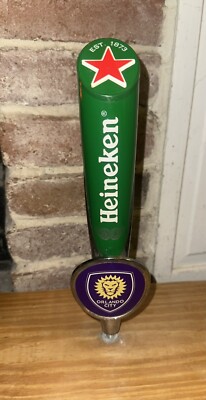Heineken MLS Orlando City Soccer Red Star Chrome 11.5'' Beer Tap Handle