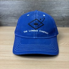 Vintage The Lumber Co Hat Cap Strap Back Blue Baseball Adjustable