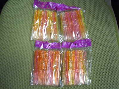 New ! 4 X 45 Packs of Unique Party Plastic Picks Assorted Colors
