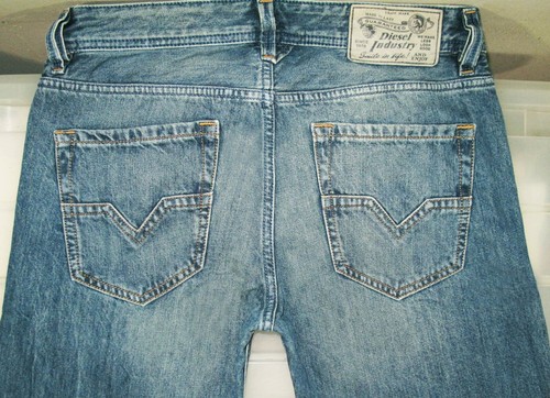*HOT AUTHENTIC Men's DIESEL LARKEE 0R4S4 STRAIGHT Denim Jeans 30 x32 (Fit 30x33) - Picture 8 of 12