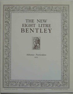 Bentley 8 Litre Advance Particulars 1931 Uk Sales Brochure High Quality Reprint Ebay Bentley 8 Litre Advance Particulars 1931 Uk Sales Brochure High Quality Reprint Ebay