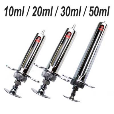 Lab Syringe Injector 10ml - 50ml Stainless Steel Syringes Laboratory Sampler Injector | eBay