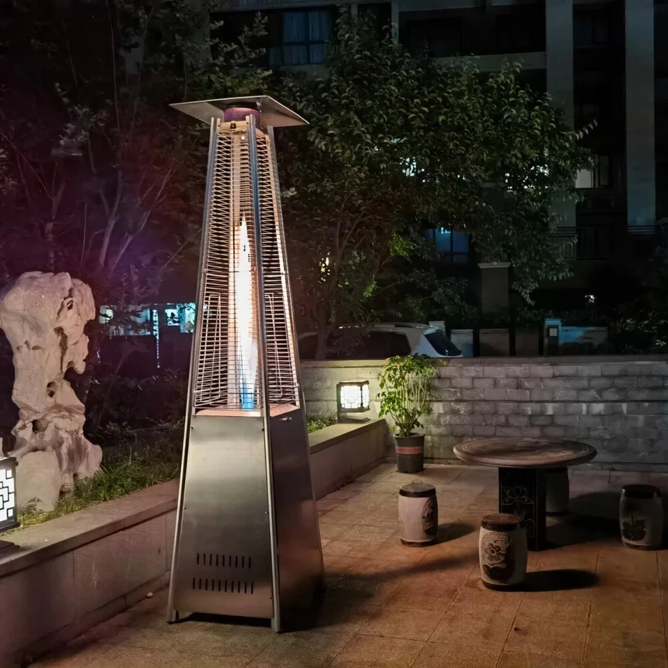 Ross James Luxury Glass Flame Patio Garden Heater Stainless Steel 13 kW Outdoor - Image 4 of 4