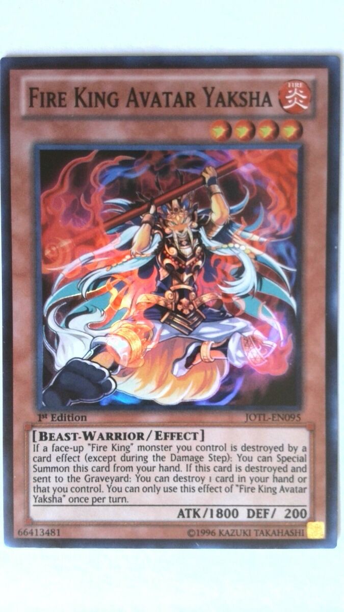 Fire King Avatar Yaksha - JOTL-EN095 - Super Rare - 1st Edition - Yu-Gi-Oh!  Singles » Zexal » Judgment of Light - Carte Blanche Hobbies