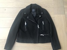John Lewis Biker Jacket, Suede, Size 14. Brand New