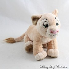 Peluche lionne Nala DISNEY STORE Le Roi Lion beige yeux endormis 18 cm (VI)