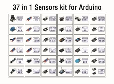 37pcs Sensor Module Kits for Raspberry PI Arduino UNO R3 Mega2560 Mega328