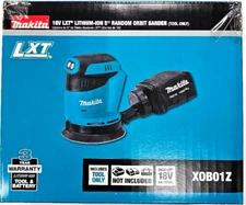 NEW In Box Makita XOB01Z 18 Volt 5" Cordless Battery Orbital Sander LXT 18V Palm