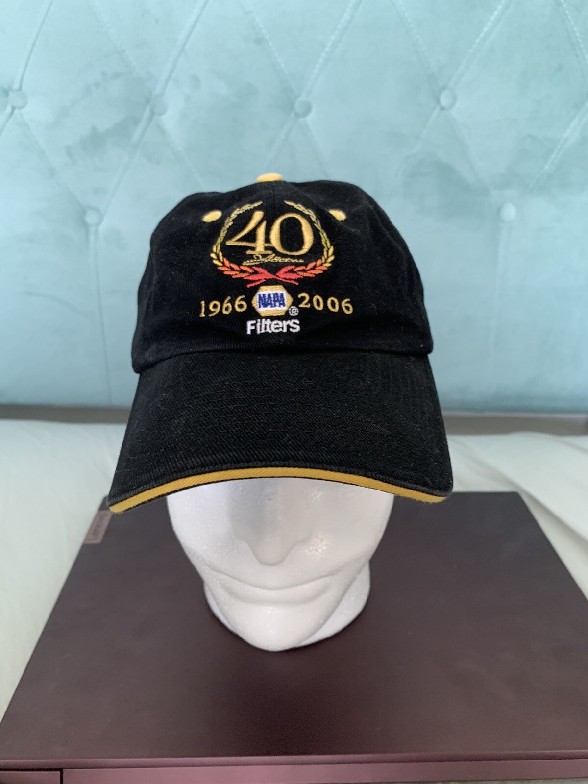2006 NAPA Filters 40th Anniversary Strapback Baseball Hat Cap Black/Gold