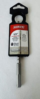 Diablo DMAPL2910 SDS-Plus 2610055701 Carbide Concrete Anchor Bit, 5/32'' x 6''