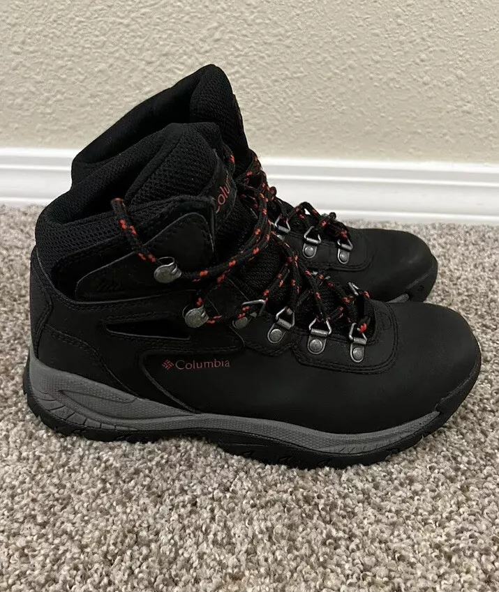 Ladies black leather on sale hiking boots