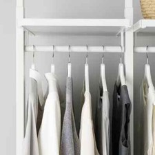 bastone tubo ovale asta appendiabiti per interno armadi bianco