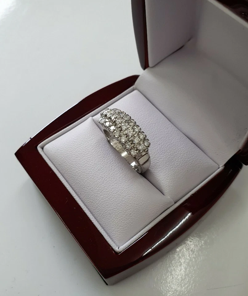 Platin Diamant/Brillant Ring 0,89ct - Bild 2 von 4