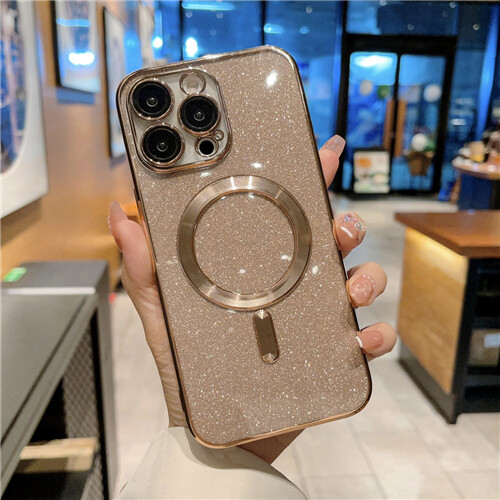 Glitter Bling Shockproof Magnetic Cover For iPhone16 15 14 13 12 11Pro+Lens Film - Picture 25 of 29