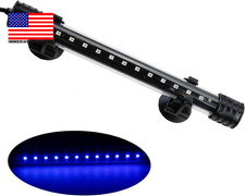 Aquarium LED Submersible Light 7.5 Inch Underwater Fish Tank Light Blue          