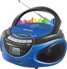 Portable Boombox CD Player Top Loading CD Players Home W/ Bluetooth AM FM Stereo