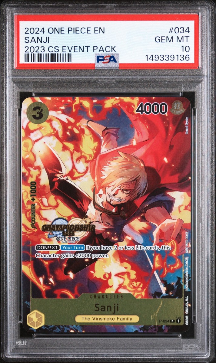 Sanji (CS 2023 Event Pack) P-034 One Piece Promotion Cards Foil